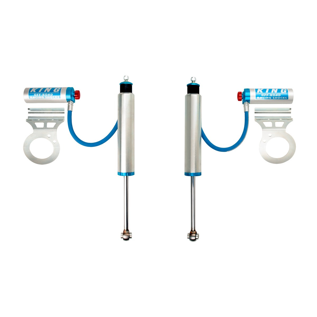 King 25001-327A Front 2.5 Piggyback Hose Shock w/Adjuster (Pair) Ram 2500 4WD