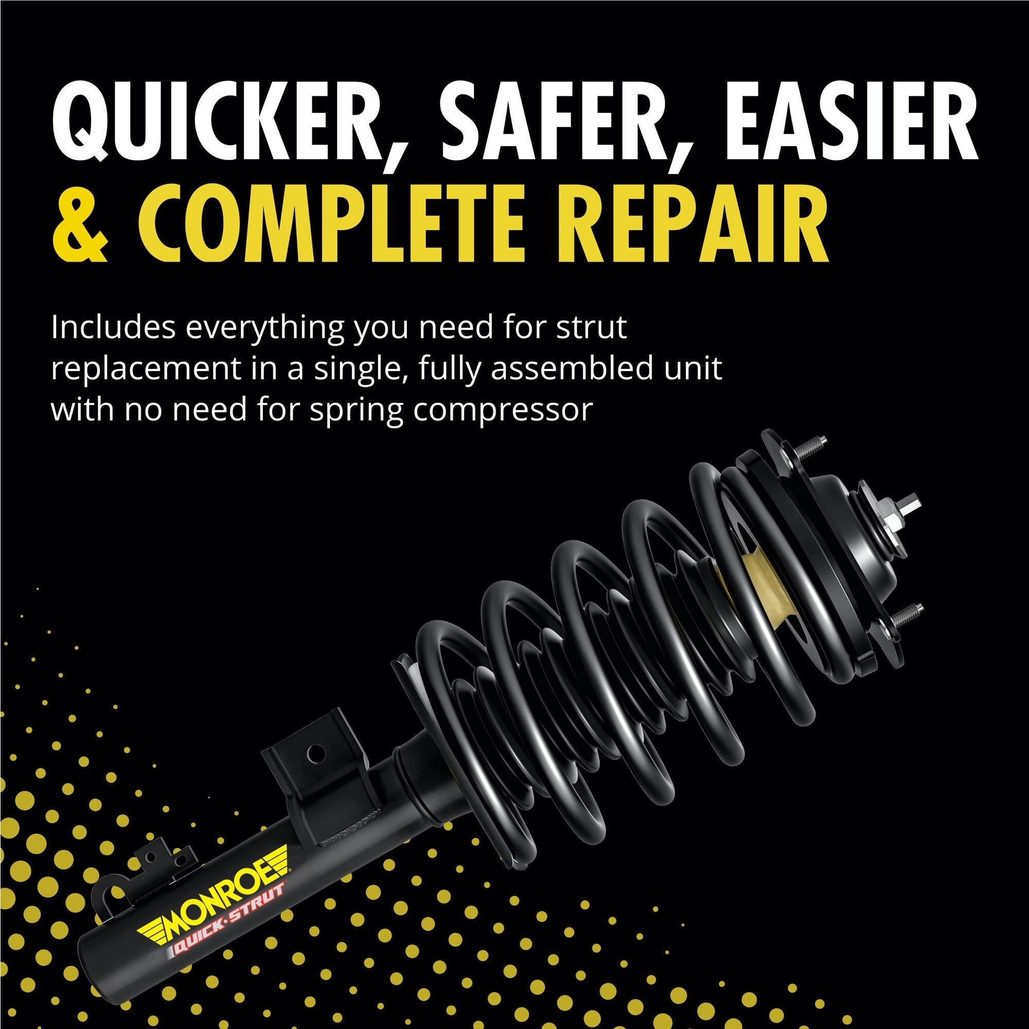 Monroe 172286 Front Right Quick-Strut Complete Strut Assembly Acura CSX, Honda Civic