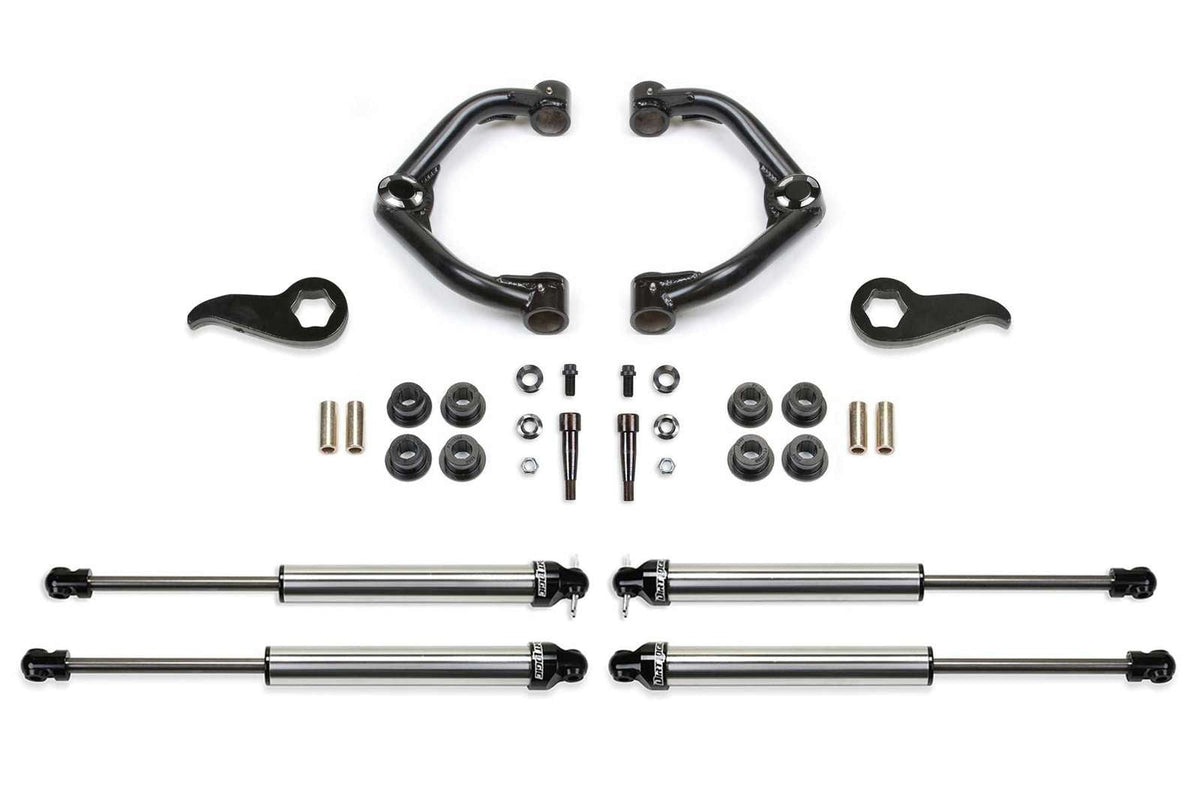 Fabtech 3.5" Uniball UCA Lift Kit w/Dirt Logic 2.25 Shocks for 2020-2024 GMC Sierra 2500 HD 4WD w/3.5" lift