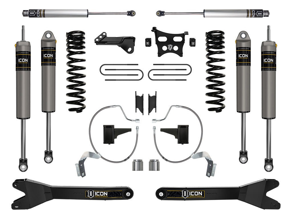 Icon 4.5" Stage 3 Suspension System w/Radius Arms Kit for 2023-2025 Ford F250 Super Duty Diesel