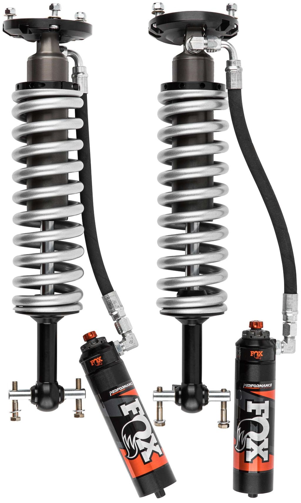 Fox 2.5 Performance Elite Adjustable Coilover w/ Reservoir Front Pair for 2022 GMC Sierra 1500 Limited
