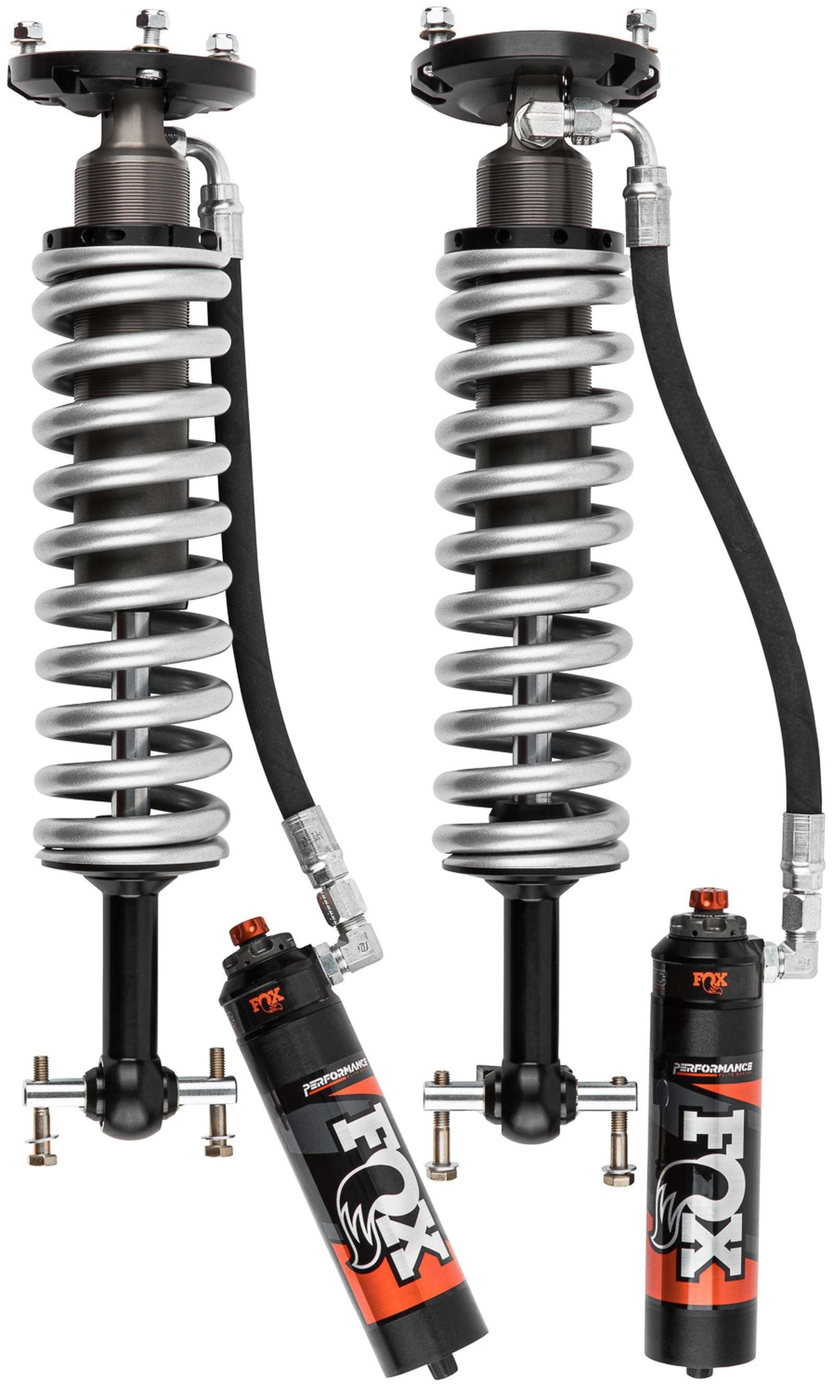 Fox 2.5 Performance Elite Adjustable Coilover w/ Reservoir Front Pair for 2022 GMC Sierra 1500 Limited