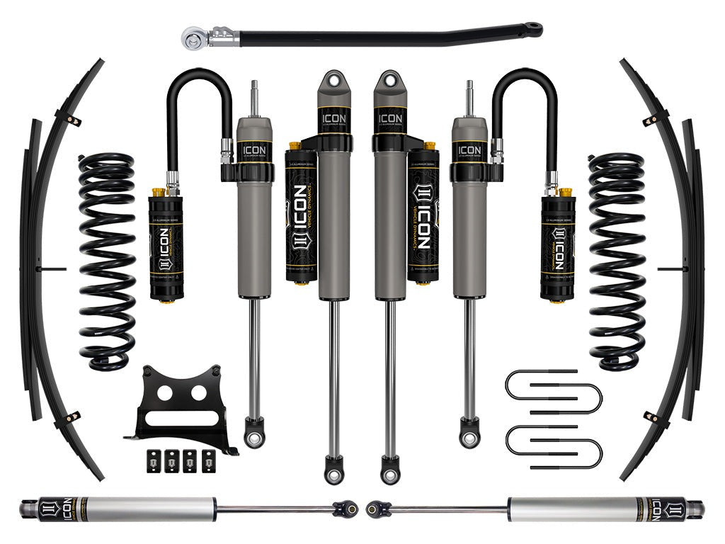 Icon 2.5" Stage 5 Suspension System w/Expansion Pack Kit for 2008-2010 Ford F350 Super Duty 4WD Diesel Crew Cab Pickup