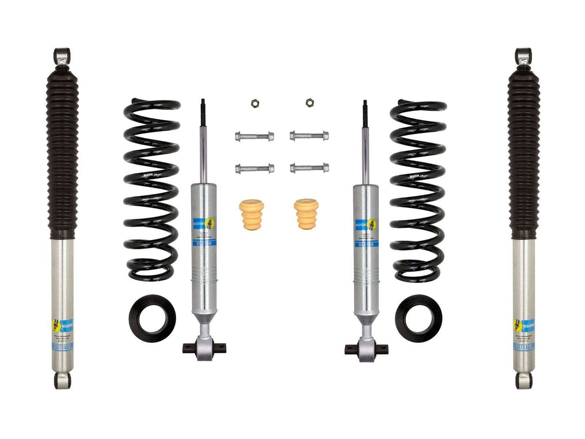 Bilstein 6112 Strut & Spring + Rear B8 5100 Shocks Set 2015-2020 Ford F-150 4WD