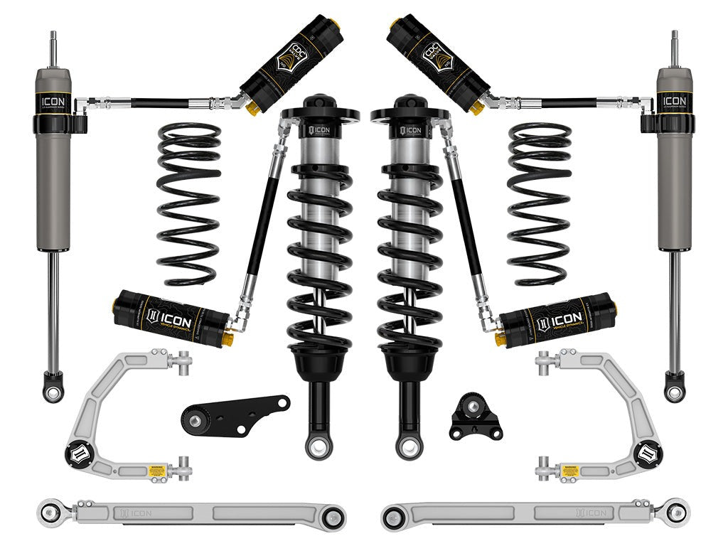 Icon 1.25-3" Stage 8 Suspension System Billet Overland Coils Rear Kit for 2024-2025 Toyota Tacoma 4WD