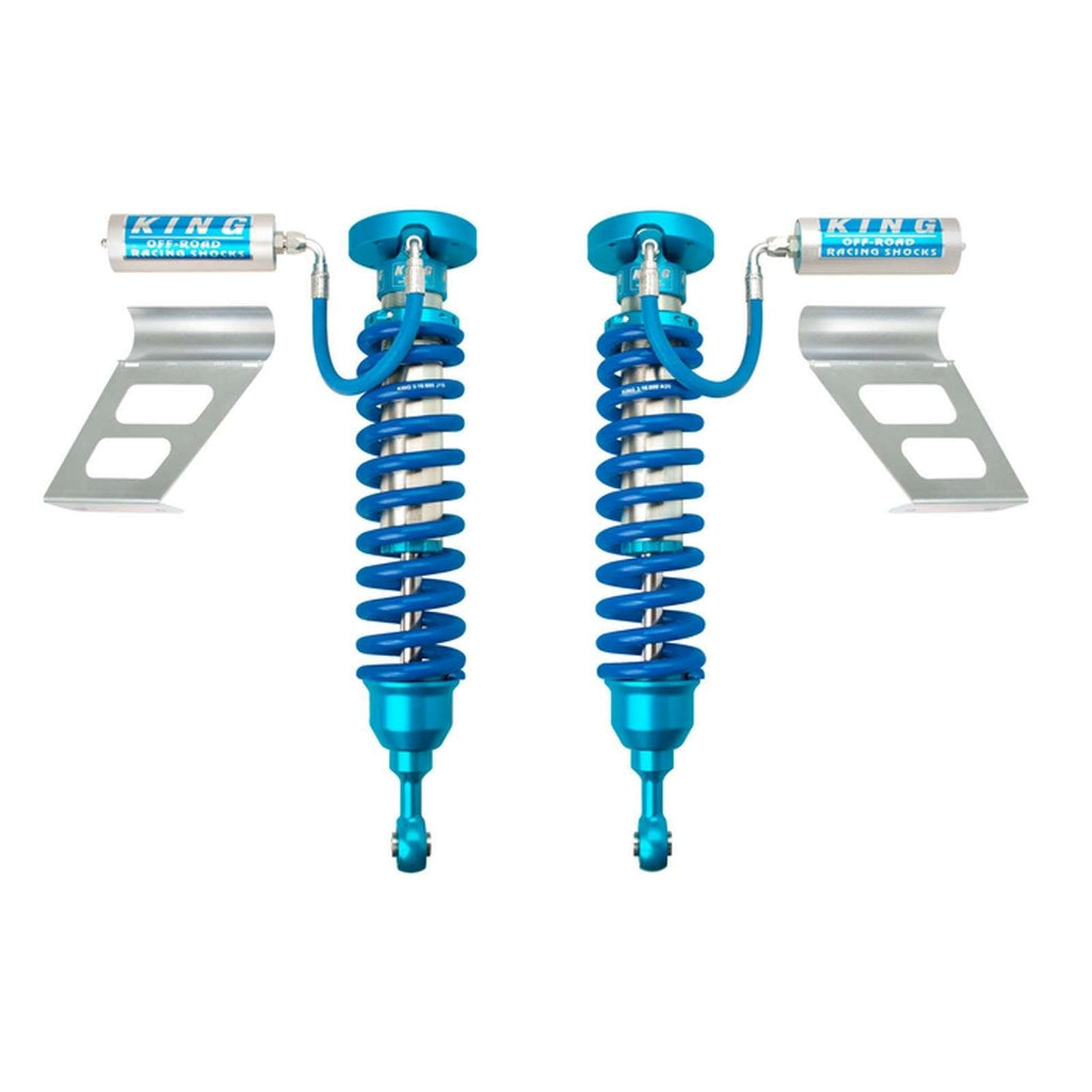 King Shocks 2.5 Performance Coilovers w/ Remote Reservoir Front Pair for 2007-2021 Toyota Tundra 4WD w/0-3" lift