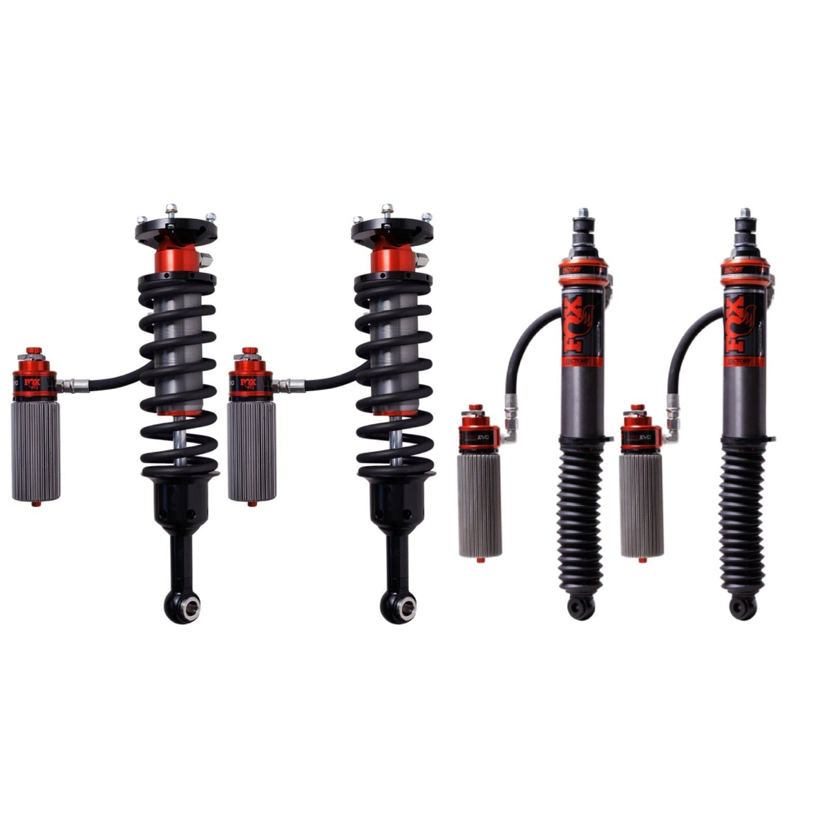 Fox 3.2 Factory Race Series Adjustable Coilover w/ Reservoir + Rear Shocks Set for 2024-2026 Toyota Land Cruiser 250 4WD RWD w/46025" lift