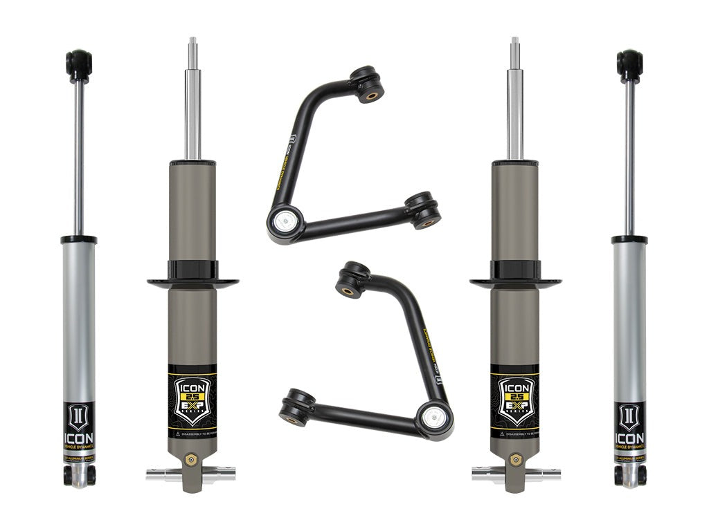 Icon 2.38-3.75" Stage 2 Expansion Suspension System w/Tubular UCA Kit for 2020-2023 Chevrolet Silverado 1500 Diesel