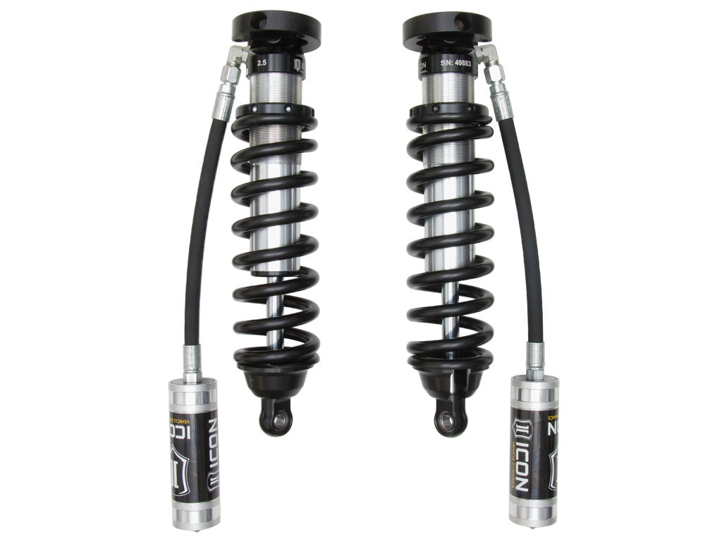 Icon 2.5 Remote Reservoir Coilovers Ext Travel Pair for 1996-2002 Toyota 4Runner w/0-3" lift