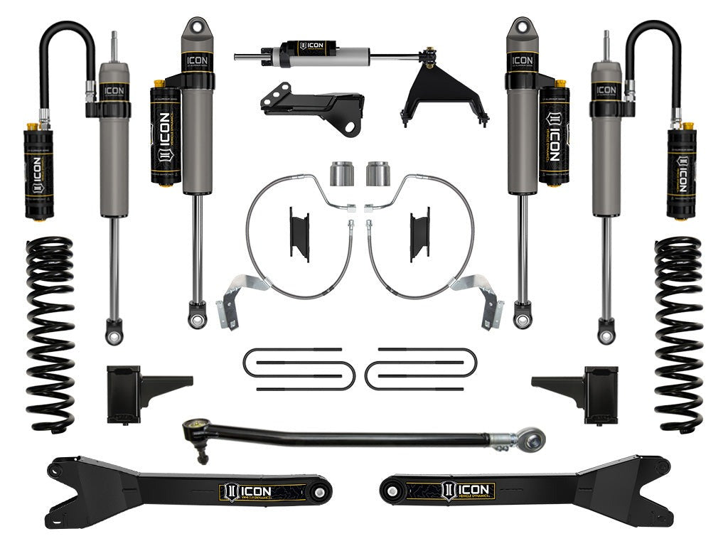 Icon 4.5" Stage 5 Suspension System w/Radius Arms Kit for 2023-2025 Ford F250 Super Duty Diesel