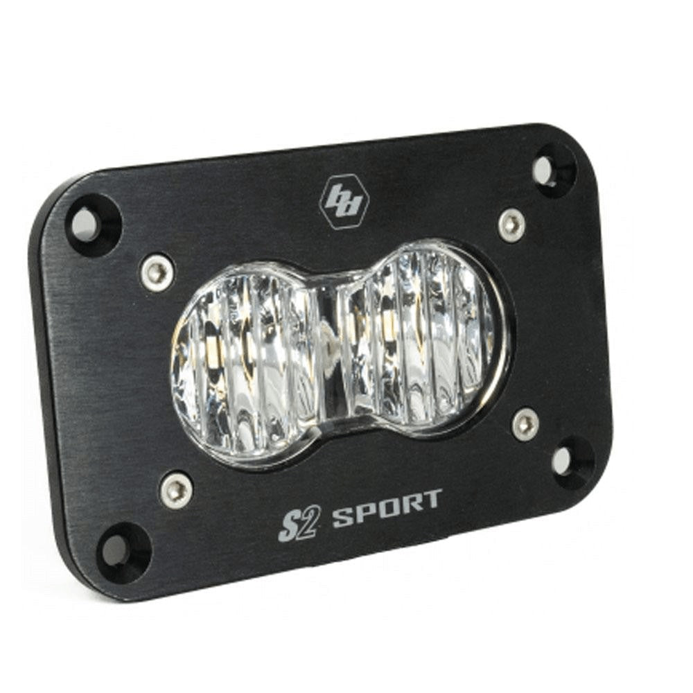 S2 Sport Black LED Auxiliary Light Pod | Flush Mount