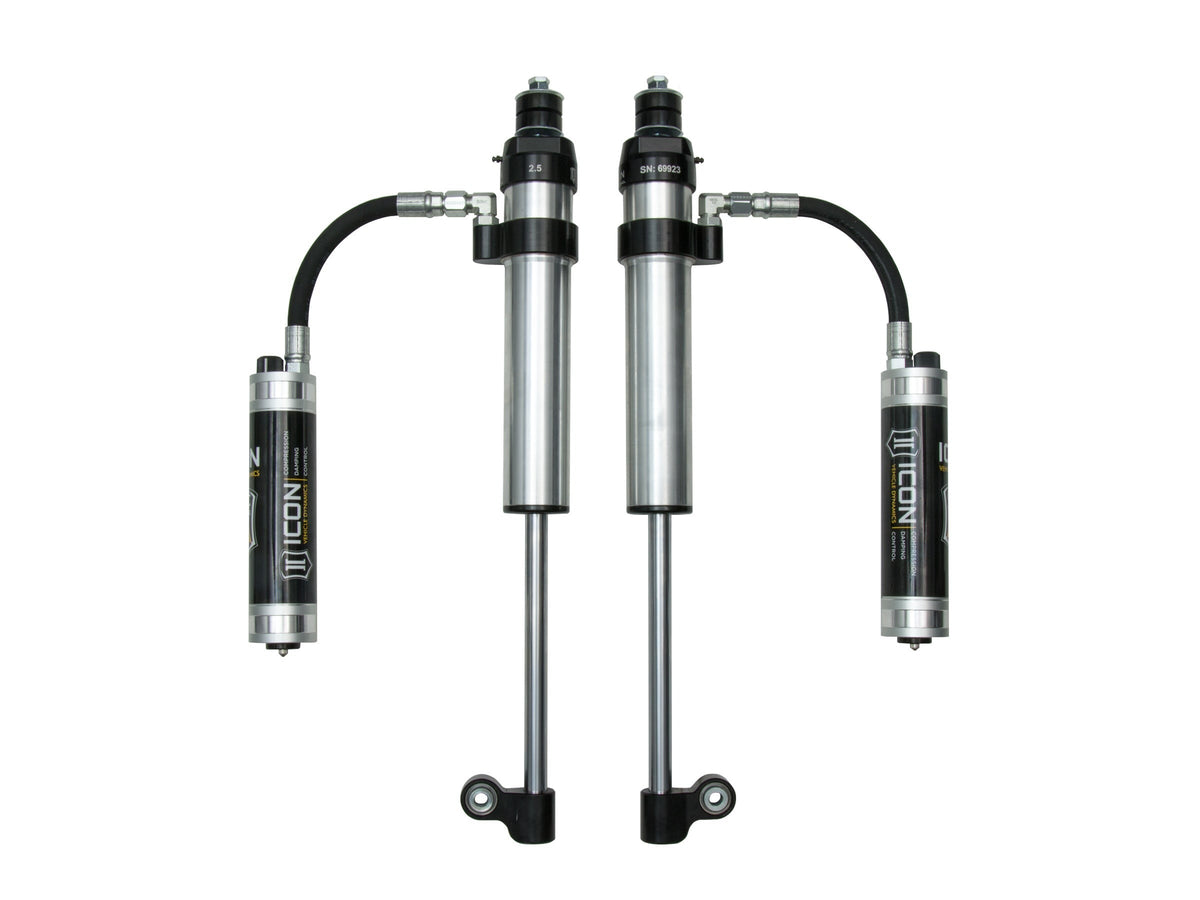 Icon 2.5 Remote Reservoir CDCV Shocks Pair for 2005-2015 Toyota Tacoma 4WD