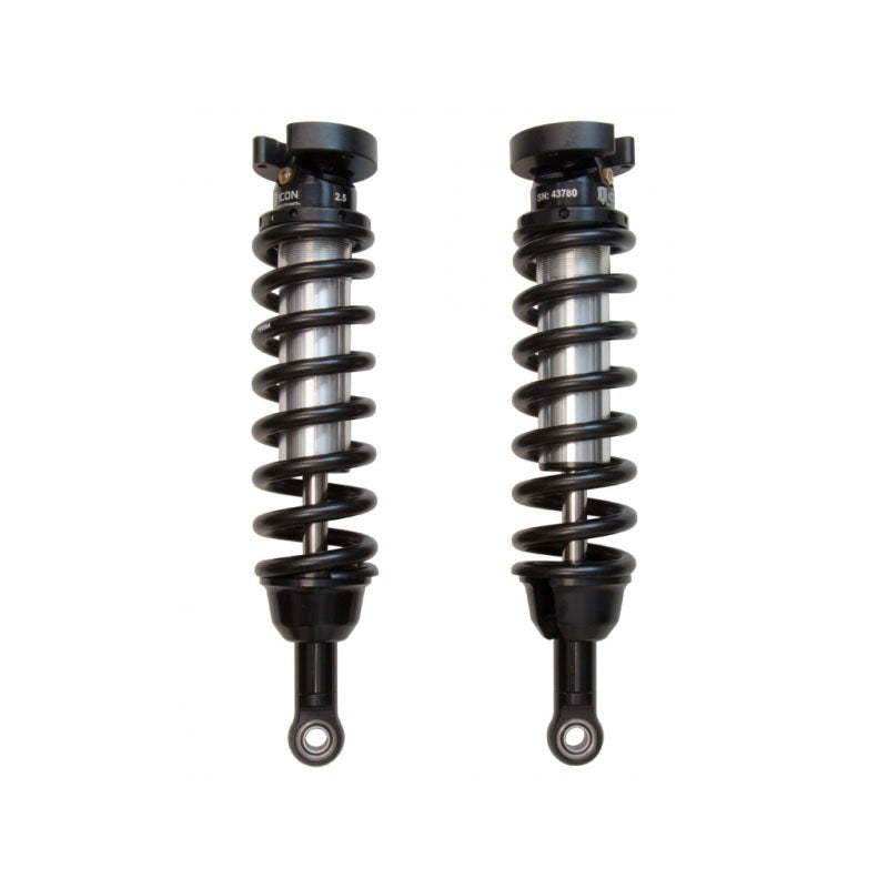 Icon 2.5 Internal Reservoir Coilovers Front Pair for 2011-2018 Ford Ranger w/1-3" lift