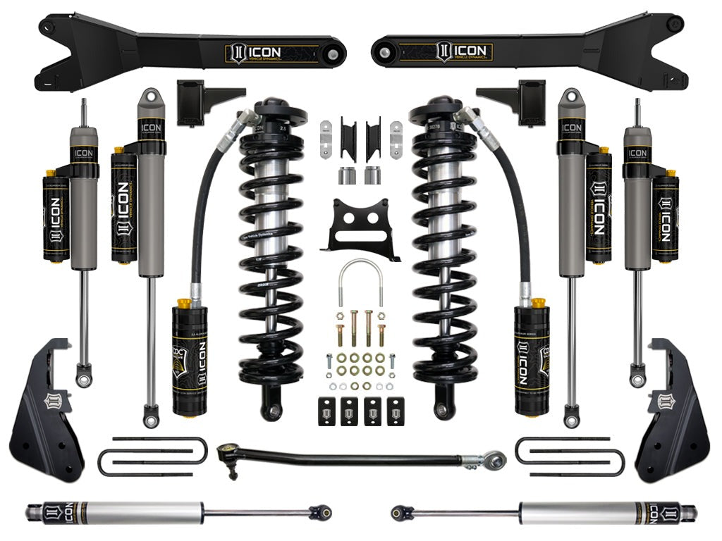 Icon 4-5.5" Coilover Conversion System Stage 6 Kit for 2017-2019 Ford F350 Super Duty 4WD