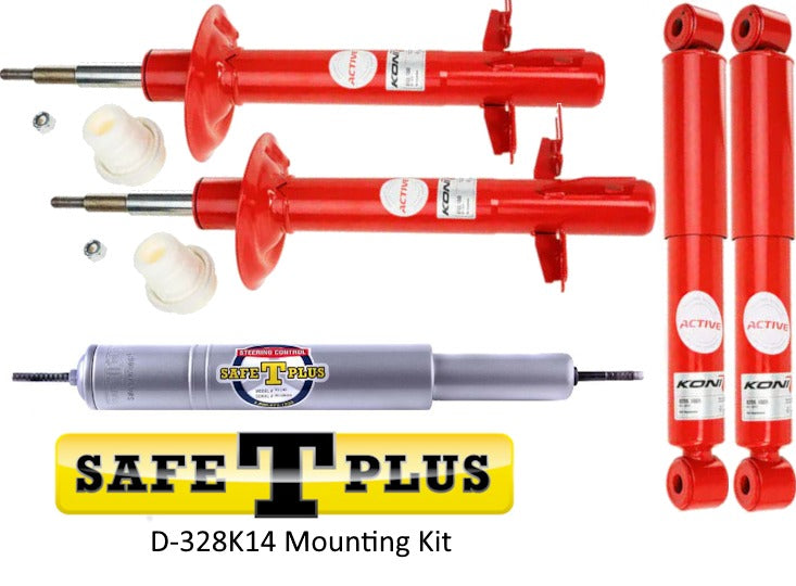 KONI Special Active 4 RV Shock & Safe T Plus Stabilizer Kit for 2014+ Dodge Promaster with Rear Leaf Springs (LMax 444 mm / LMin 295 mm)