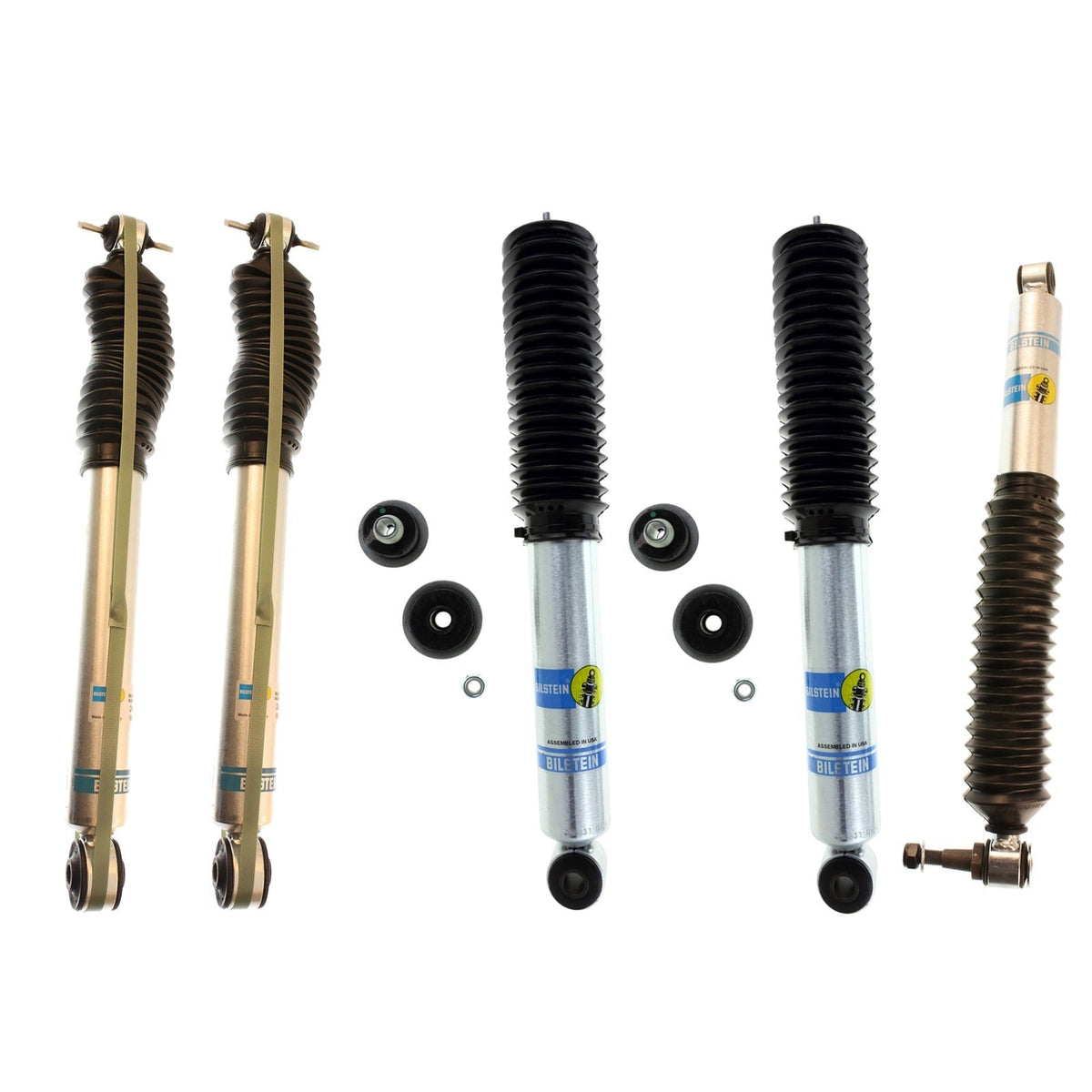 Bilstein 5100 Monotube Shocks & Steering Stabilizer Kit for 2000-2013 Chevrolet Suburban 2500 4WD RWD