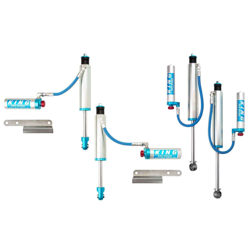 King Shocks 2.5 Performance w/ Remote Reservoir Shocks Set for 1998-2012 Toyota Land Cruiser 100 4WD
