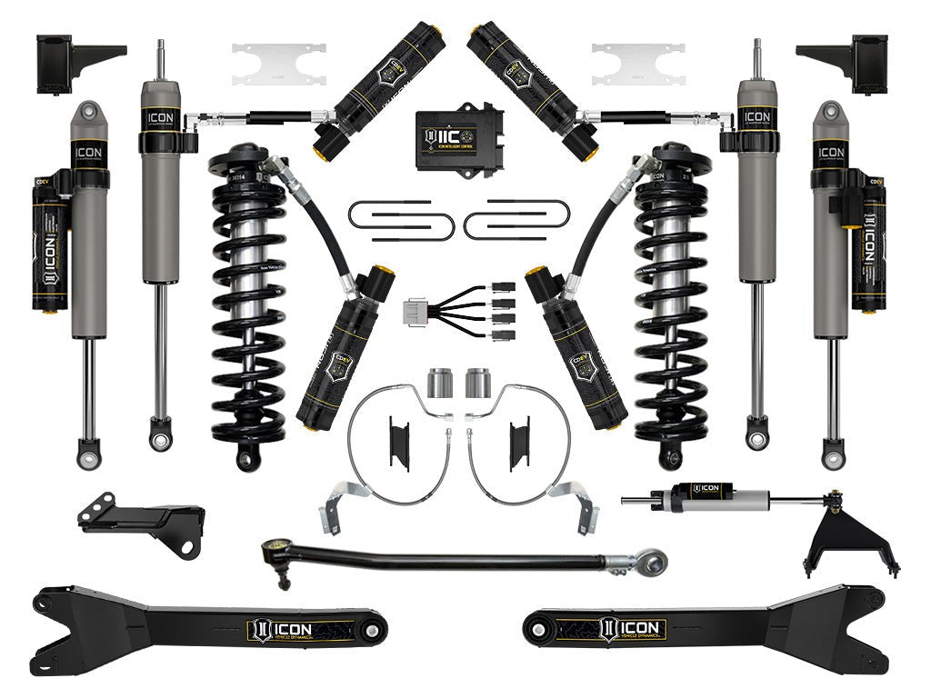 Icon 4-5.5" Stage 9 Coilover Conversion System w/Radius Arms Kit for 2023-2026 Ford F350 Super Duty Diesel