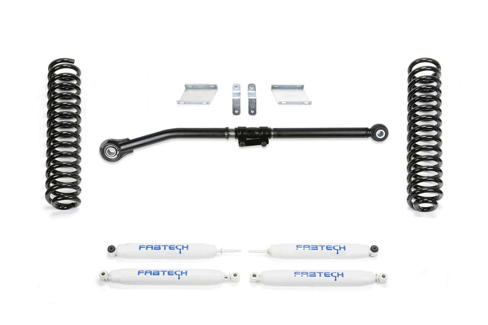 Fabtech 2.5" Basic Lift Kit w/Performance Shocks for 2017-2024 Ford F250 Super Duty 4WD w/2.5" lift