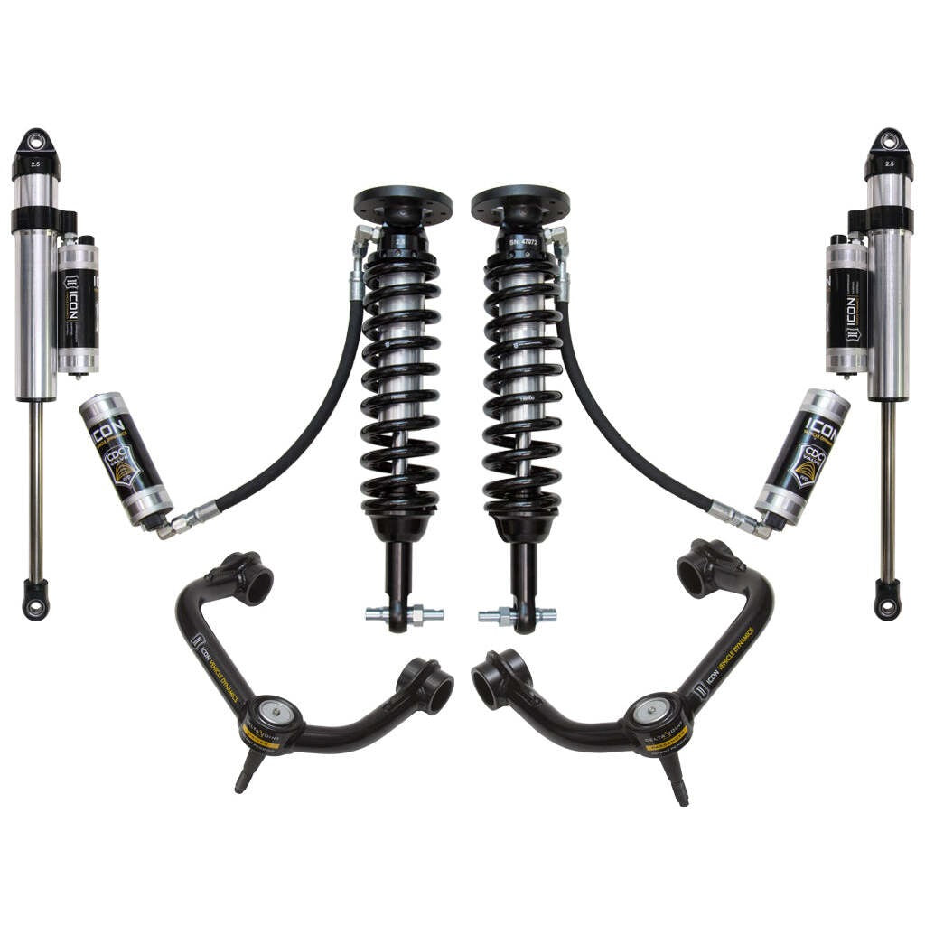 ICON K93095T Stage 5 Suspension System Tubular UCA Ford F150 2WD 1.75-3" Lift