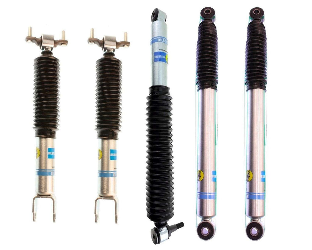 Bilstein 5100 Monotube Shocks & Steering Stabilizer Kit for 2011-2021 Chevrolet Silverado 3500 HD 4WD RWD