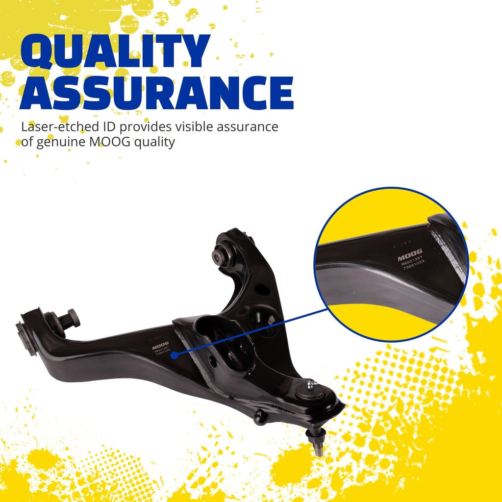 MOOG RK620065 Front Right Lower Control Arm and Ball Joint Assembly for Jeep Patriot
