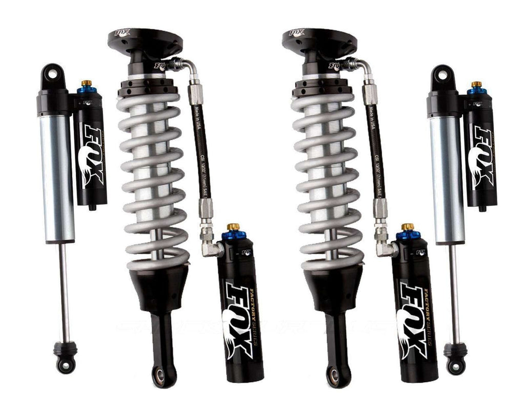 Fox 2.5 Factory Series Coilovers & Shocks w/ DSC Reservoirs Set for 2007-2021 Toyota Tundra 4WD RWD w/0-3" lift w/UCA