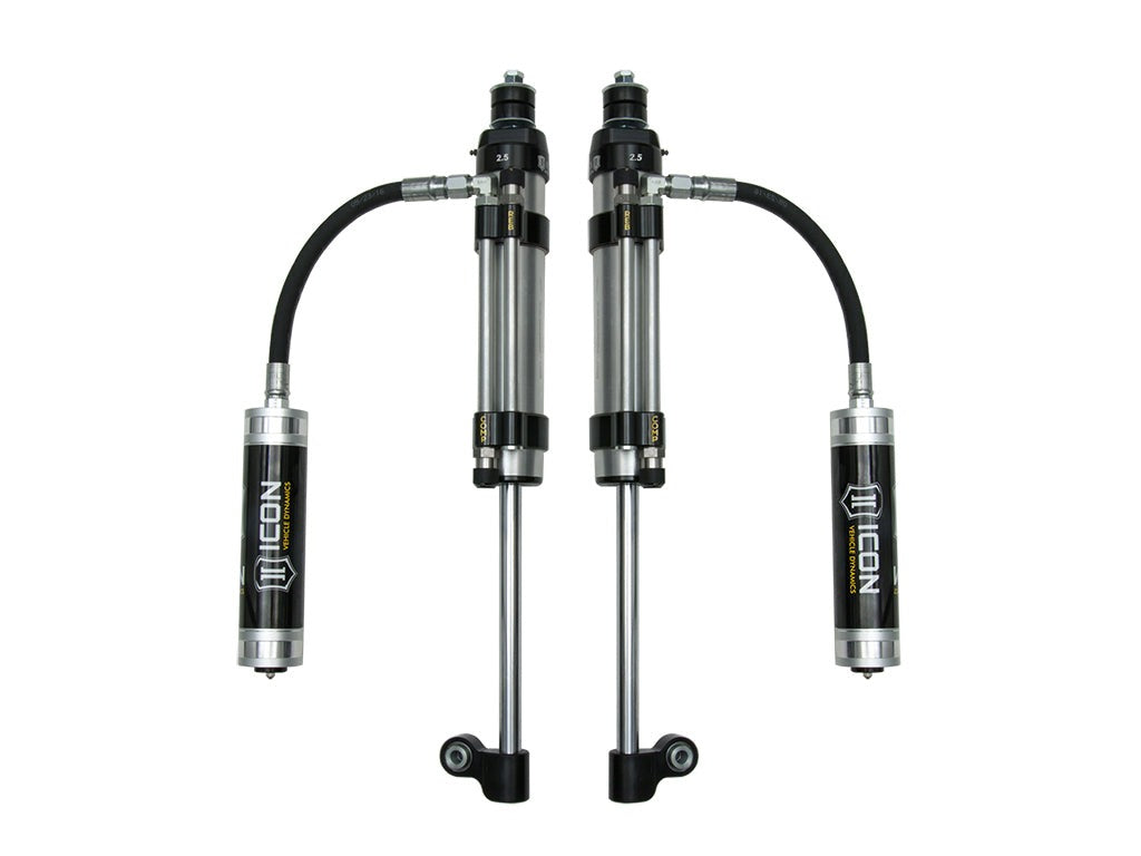 Icon 2.5 Omega Remote Reservoir Shocks Pair for 2007-2014 FJ Cruiser Tacoma 4WD