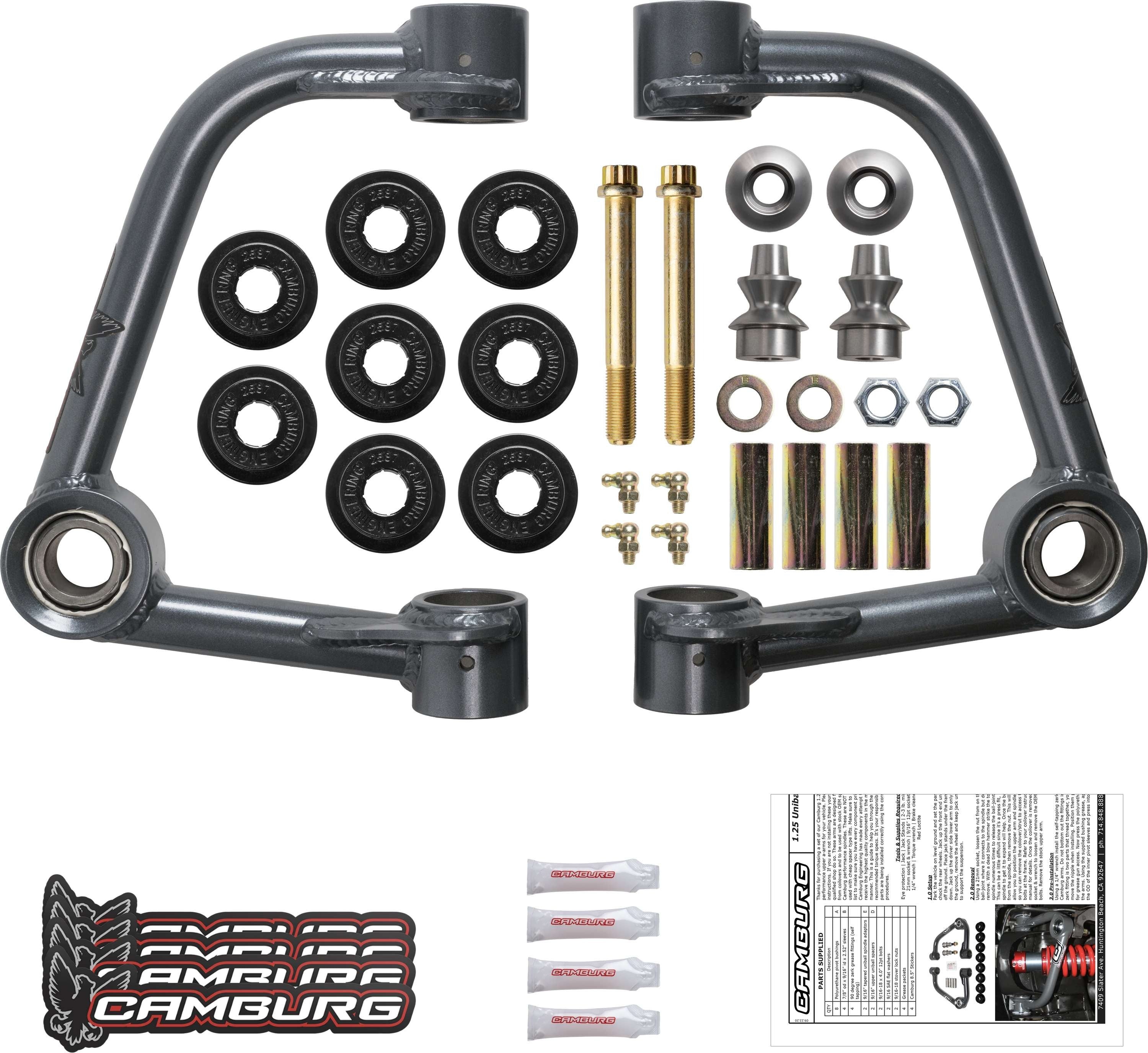 Camburg Ford F-150 2wd/4wd '04-08 1.25" Performance Uniball Upper Arms