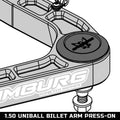 Camburg Uniball UCA Cap Kits - Billet 1.50" Uniball (press on)