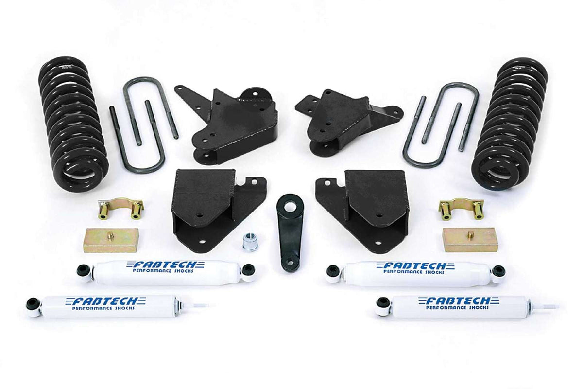 Fabtech 6" Basic System w/Performance Shocks Kit for 1999-2016 Ford F250 Super Duty RWD w/6" lift V8