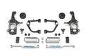 Fabtech 4" Budget UCA System w/Rear Performance Shocks Kit for 2007-2021 Toyota Tundra 4WD RWD w/4" lift