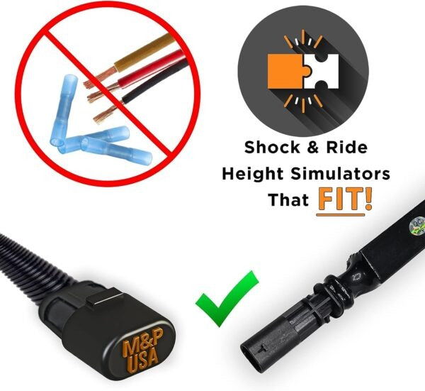 M&P USA GM MagneRide Shock & Ride Height Bypass/Delete Kit MPUSA1320 Compatible with 2013-2020 Cadillac, Chevrolet & GMC