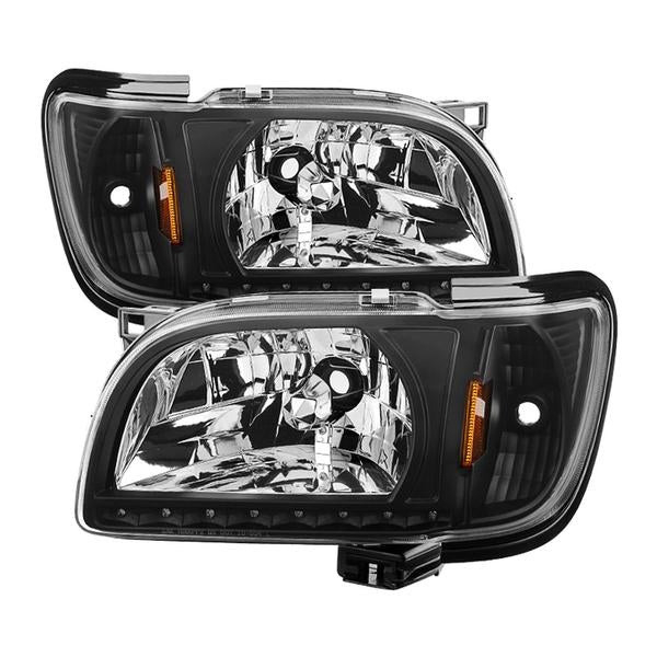 1 Piece Crystal Headlights Fits 2001-2004 Toyota Tacoma