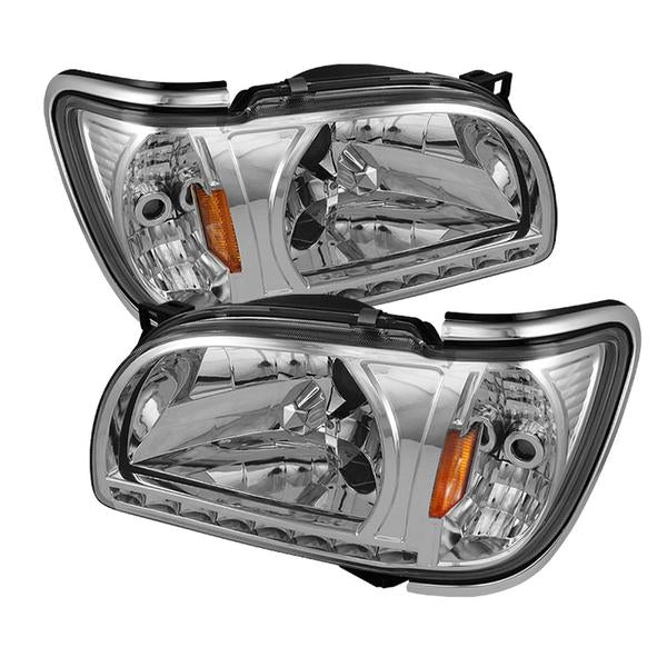 1 Piece Crystal Headlights Fits 2001-2004 Toyota Tacoma