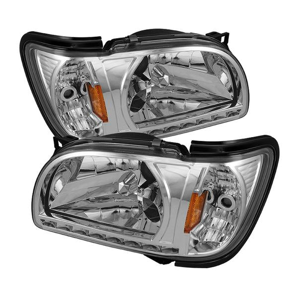 1 Piece Crystal Headlights Fits 2001-2004 Toyota Tacoma
