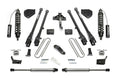 Fabtech 6" 4 Link System w/Front Dirt Logic 2.5 Coilovers w/Reservoir & Rear 2.25 Shocks Kit for 2017-2024 Ford F250 Super Duty 4WD w/6" lift