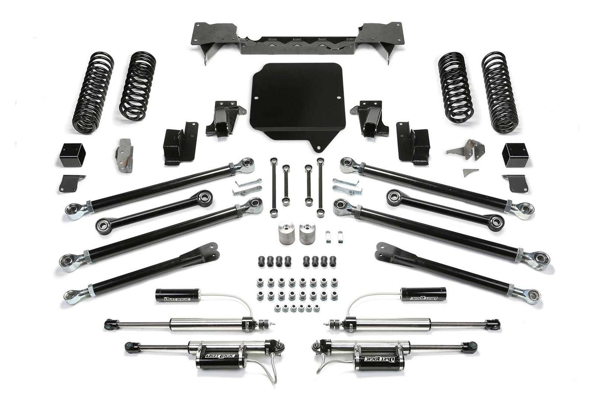 Fabtech 3" Crawler System w/Dirt Logic 2.25 Shocks w/Reservoir Kit for 2018-2024 Jeep Wrangler JL 4WD w/3" lift