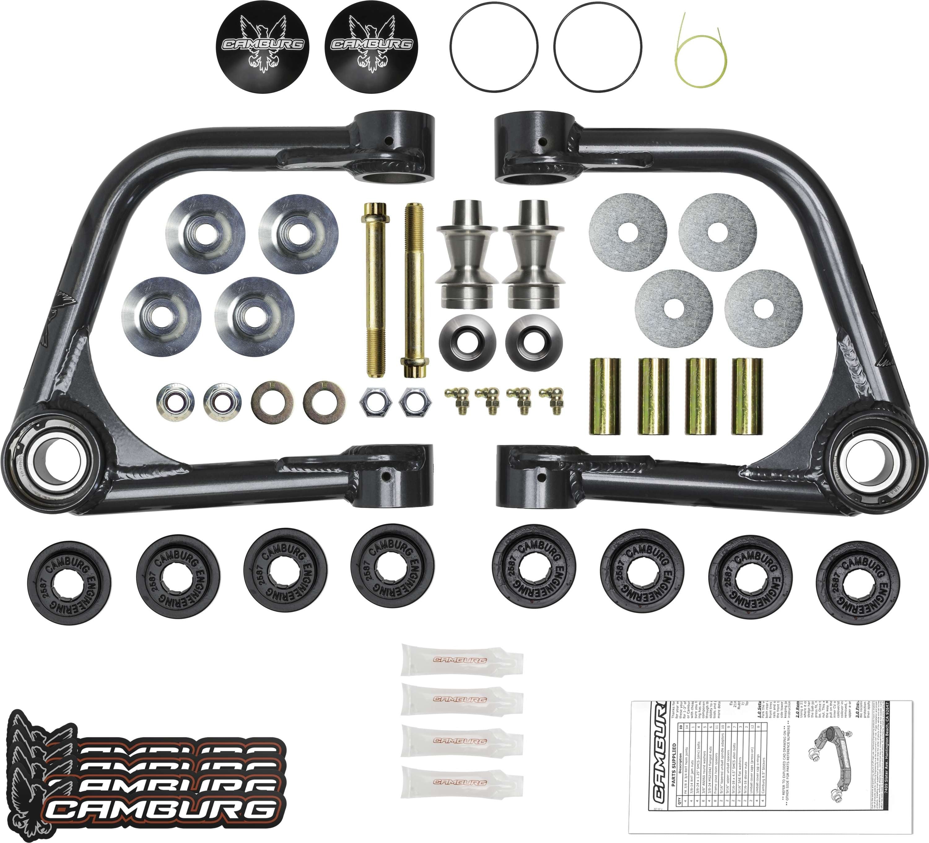 Camburg Ford Bronco '21-23 1.25" Performance Uniball Upper Arms (w/ covers)