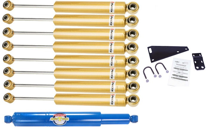 KONI FSD 8 RV Shock & Safe T Plus Steering Stabilizer Kit Roadmaster Chassis 93-07 3/4" Eye to 3/4" Eye for 1 3/4" Tie Rod