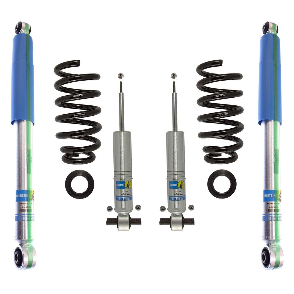 Bilstein 6112 Strut & Spring + Rear 5100 Shocks Set for 2007-2013 GMC Sierra 1500 4WD w/0-1.85" lift V8