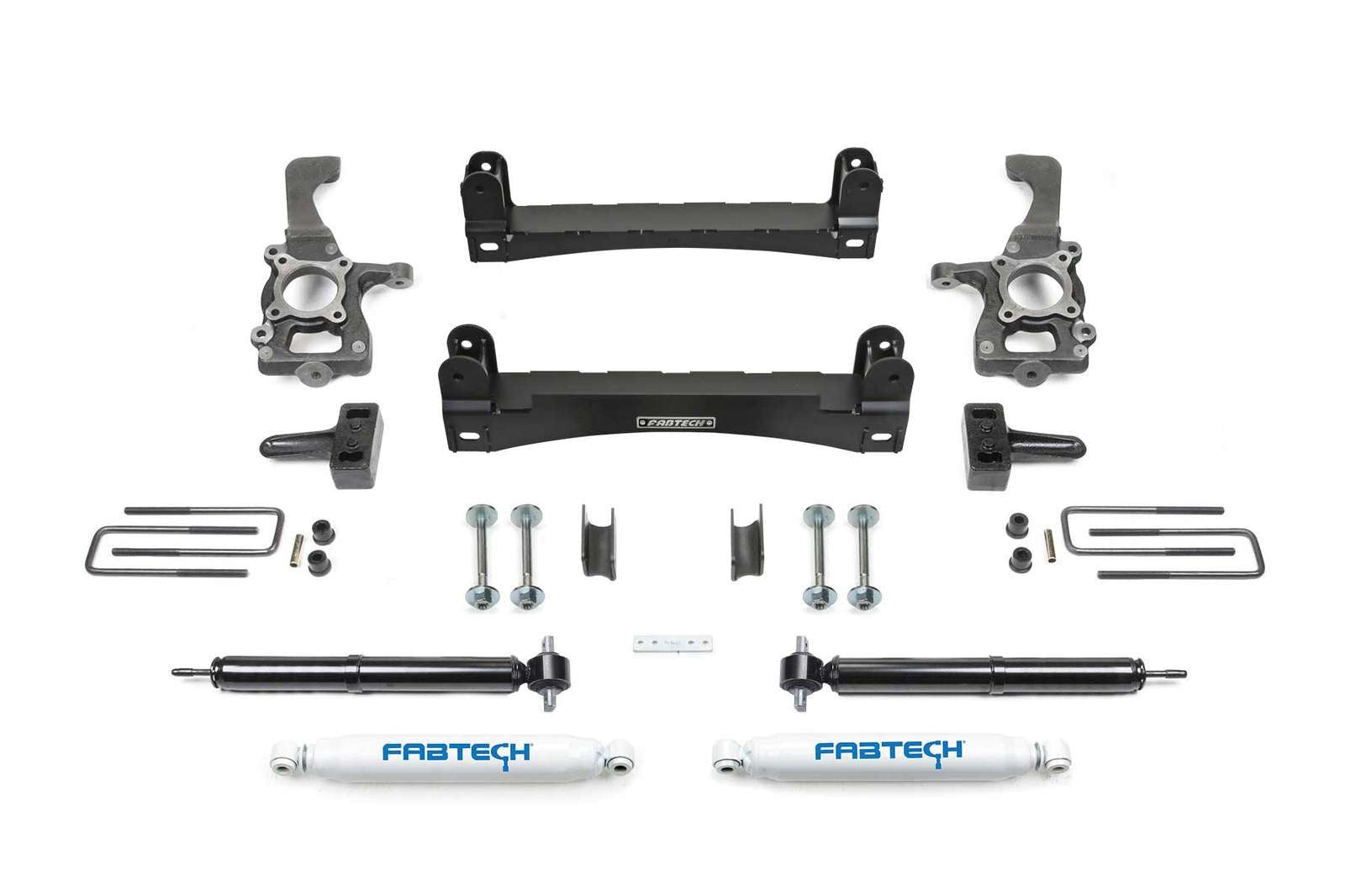 Fabtech 4" Basic System w/Rear Performance Shocks Kit w/4" lift 2015-2020 Ford F-150 RWD