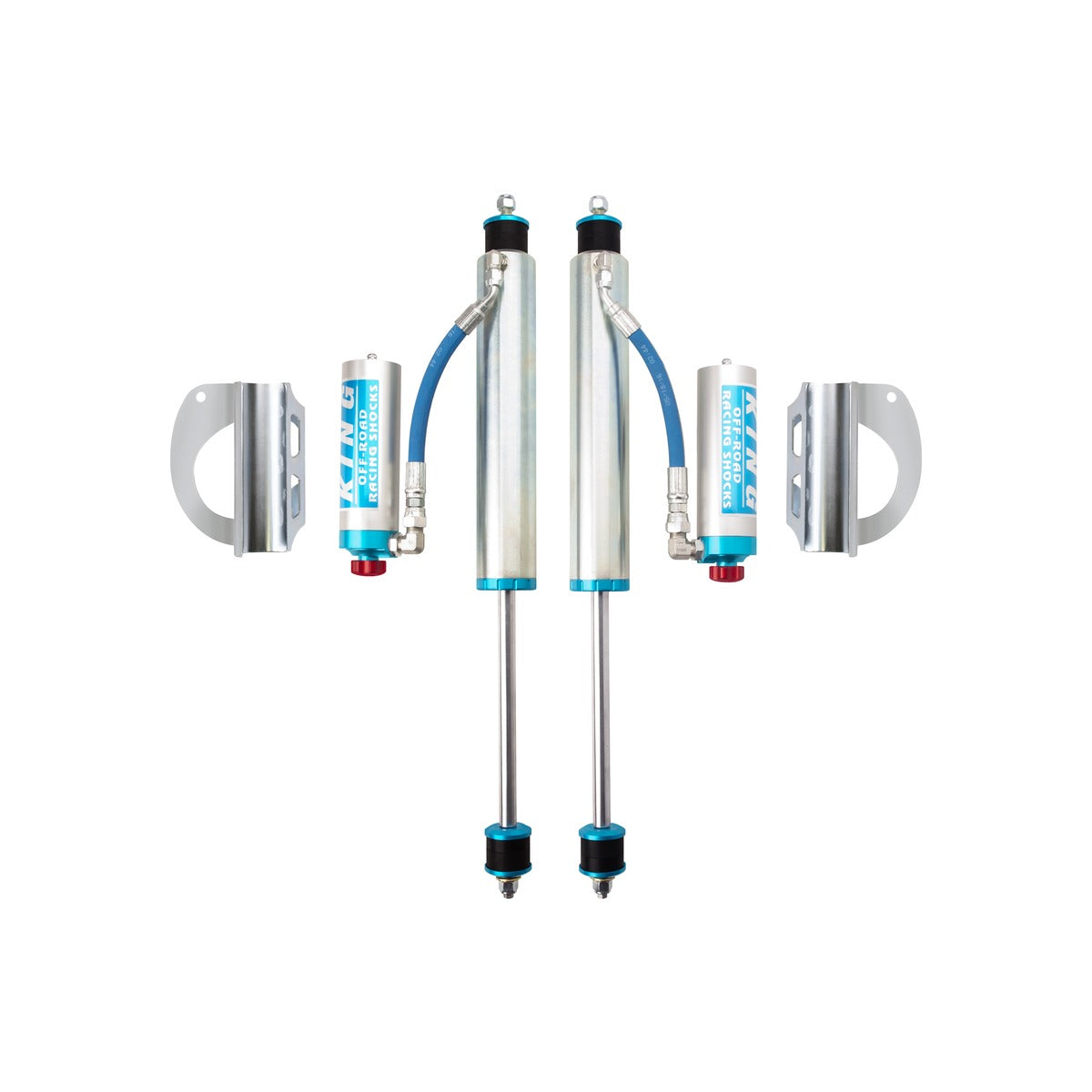 King 25001-309A Front 2.5 Remote Res. Shock for 6in Lift w/Adj (Pair) Toyota Land Cruiser 80