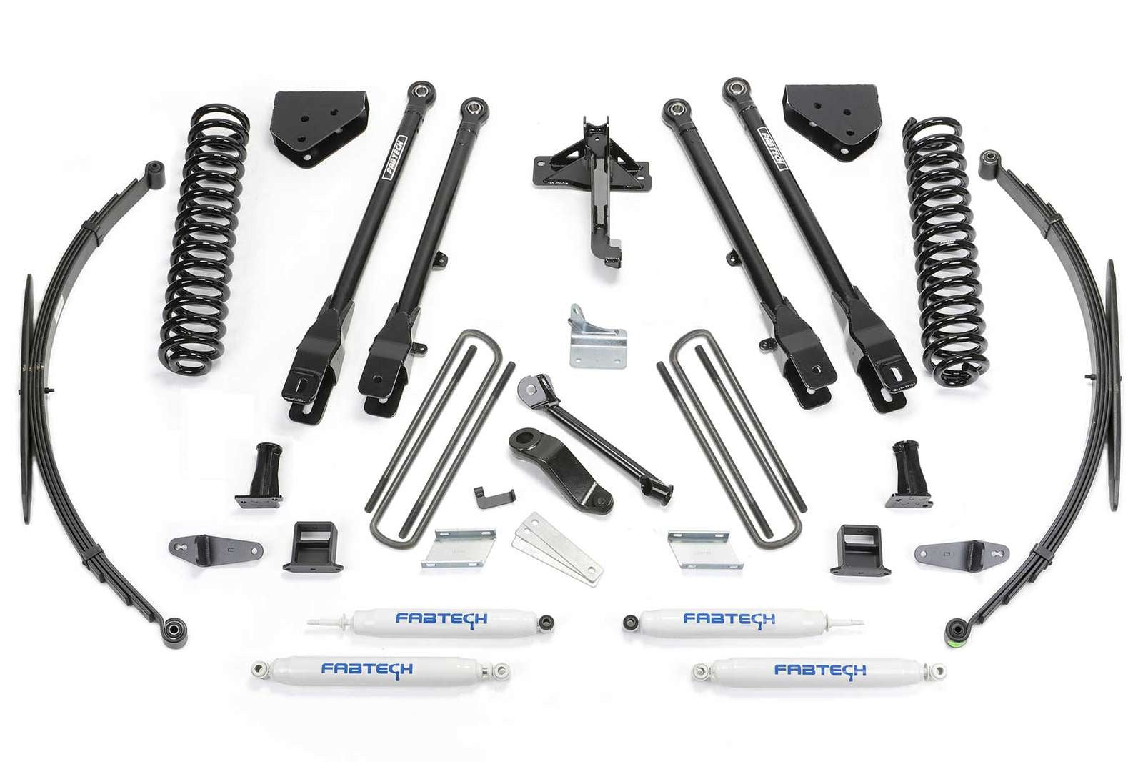 Fabtech 8" 4 Link System w/Performance Shocks Kit for 2008-2016 Ford F350 Super Duty 4WD w/8.0" lift
