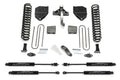 Fabtech 6" Basic System w/Stealth Shocks Kit for 2017-2024 Ford F250 Super Duty 4WD w/6" lift