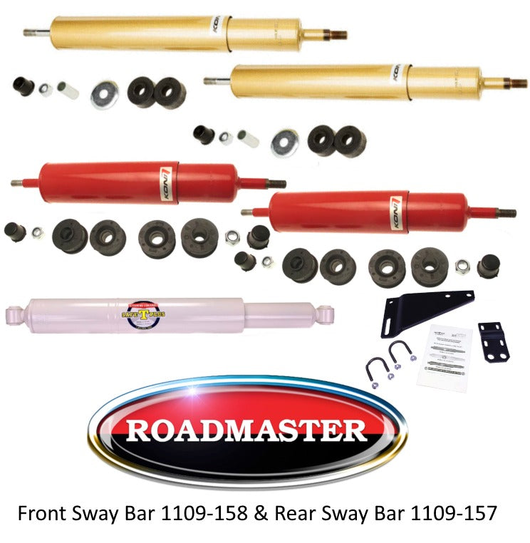 KONI FSD/EVO 4 RV Shock, Safe T Plus Steering Stabilizer, & Sway Bars Chevy Kodiak Chassis 19K Rear Axle