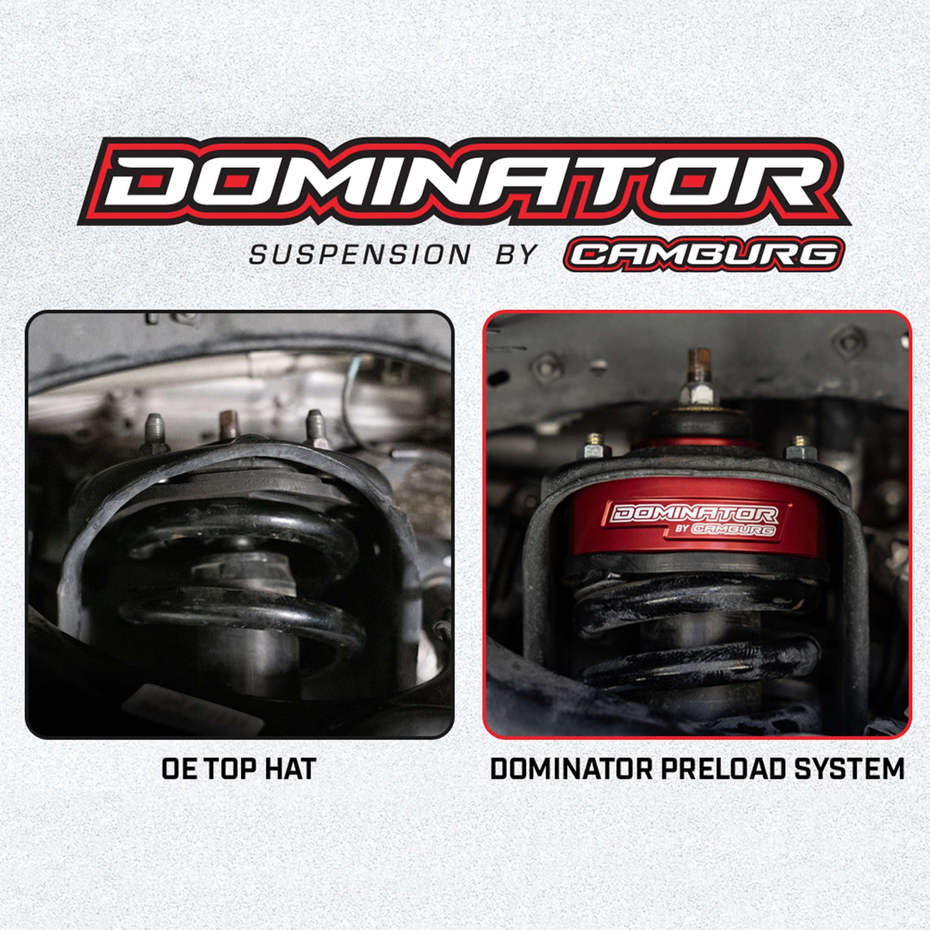 Camburg Toyota 4Runner 03-23 1.50" Front Spring Preload Spacer Kit - Red