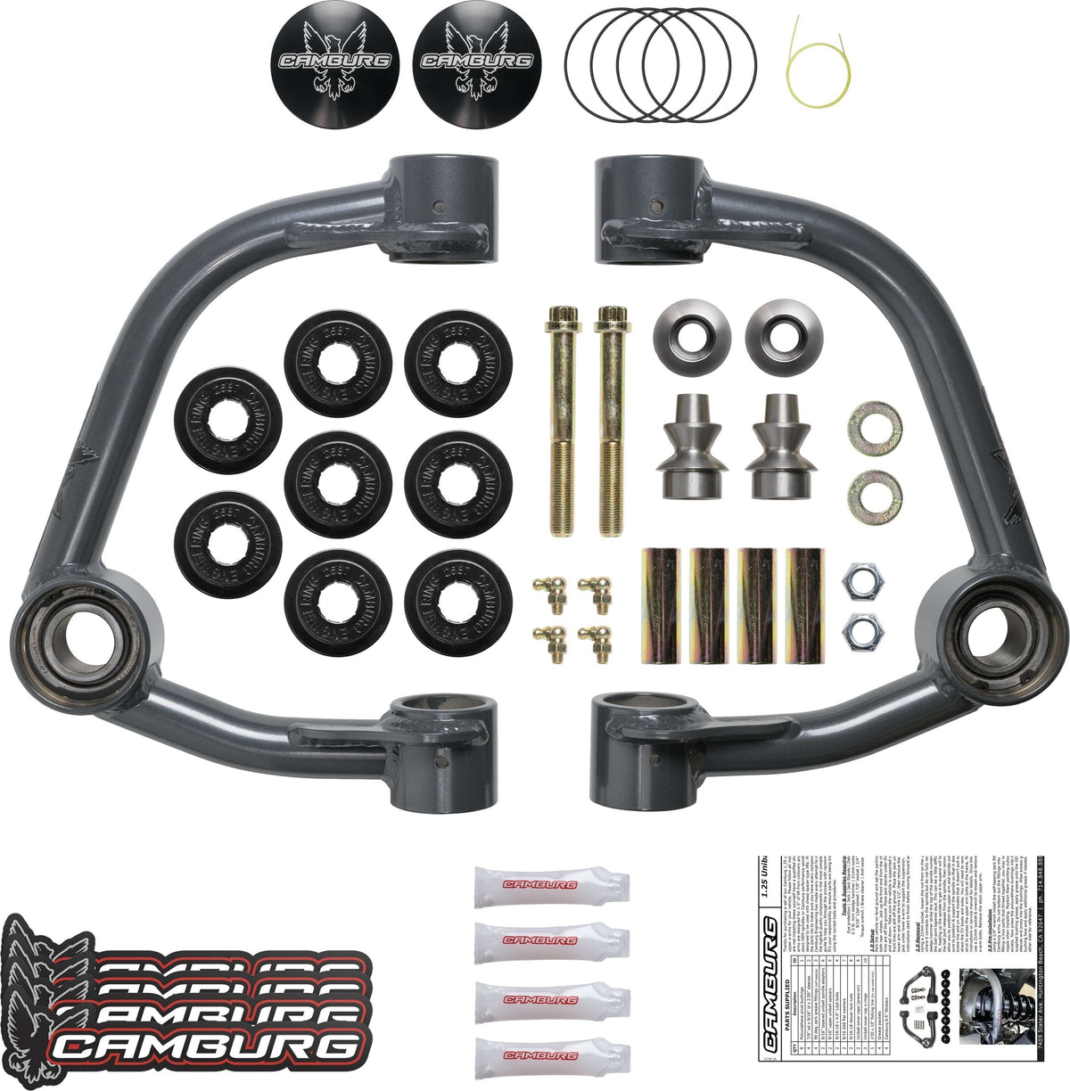 Camburg 1.25 Performance Uniball Upper Arms (with covers) 2009-2020 Ford F-150