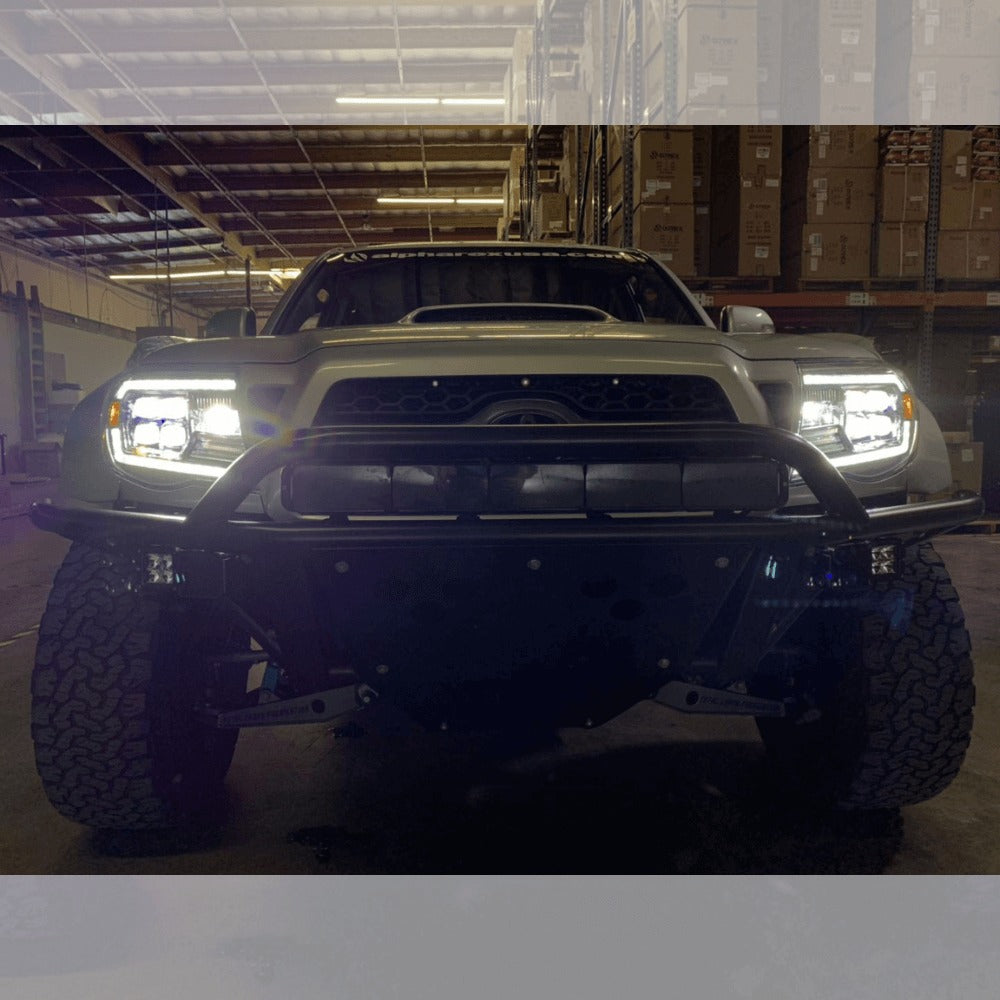 NOVA-Series LED Projector Headlights | Clear DRL Fits 2005-2011 Toyota Tacoma