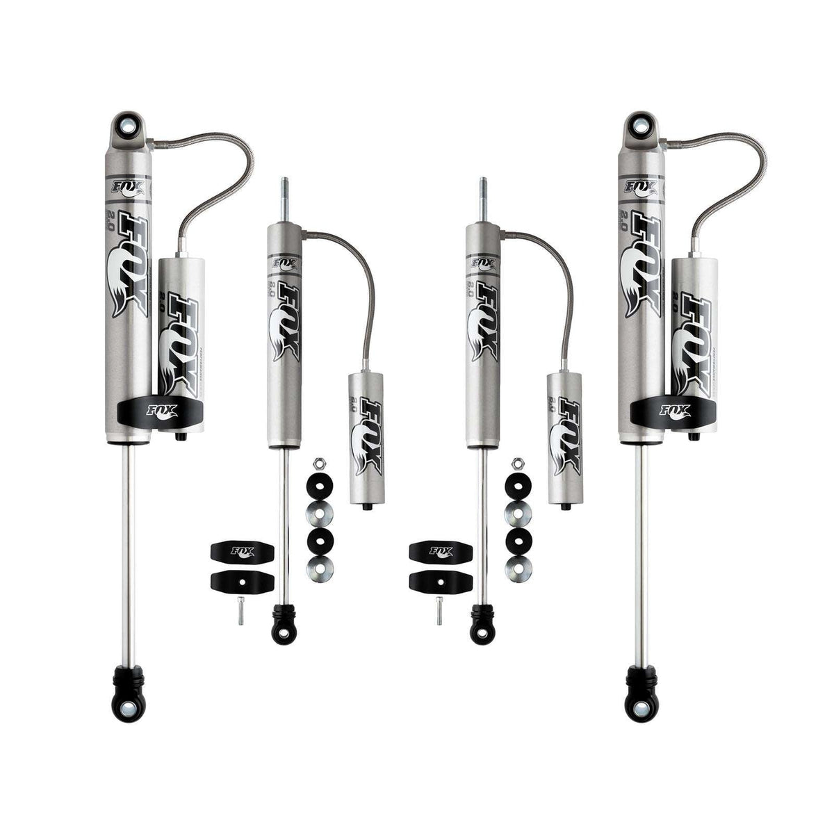 Fox 2.0 Performance Series Shocks w/ Reservoir Set for 1994-2002 Dodge Ram 3500 4WD